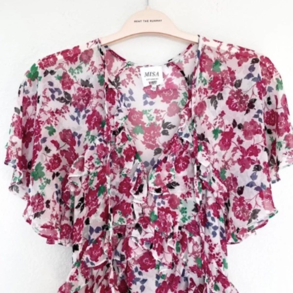 NWT MISA Los Angeles Katarina Maxi Dress in Peony Floral Ditsy - Medium - Picture 6 of 7